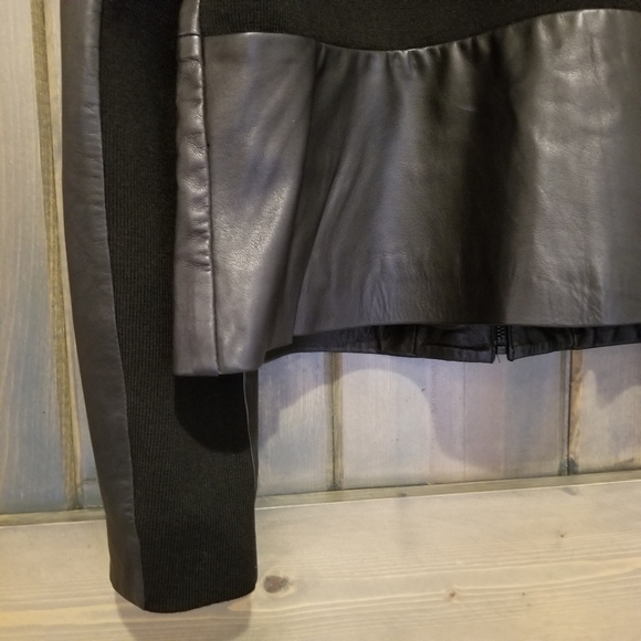 Emerson Rose Leather Merino Wool Blazer Jacket XL - Picture 11 of 13